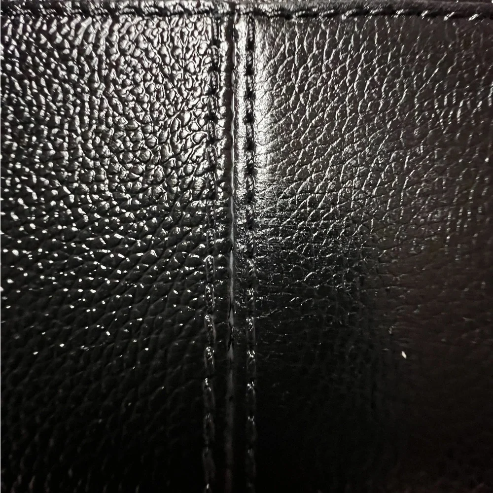Fossil Black Pebbled Leather Wristlet